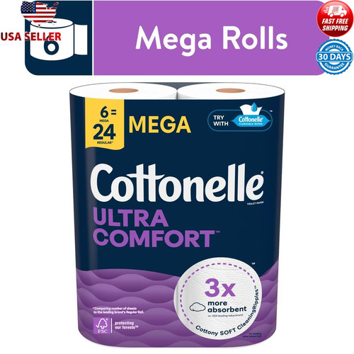Ultra comfort toilet paper - ultra, 6