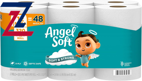 Toilet paper mega rolls - 12, 48