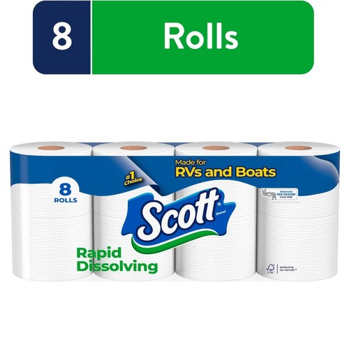Rapid dissolving toilet paper - rapid-dissolving,
