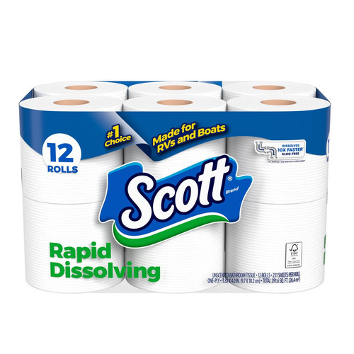 Scott rapid dissolving toilet - rapid-dissolving,