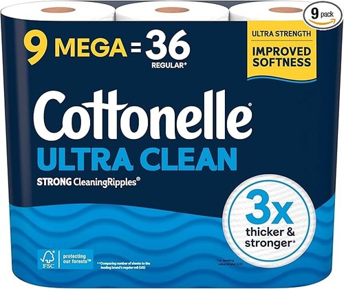 Ultra clean toilet - toilet, paper,
