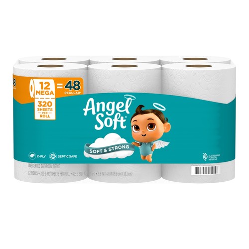 Toilet paper mega rolls - 12,