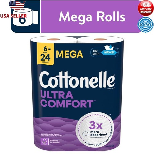 Ultra comfort toilet paper - ultra, 6