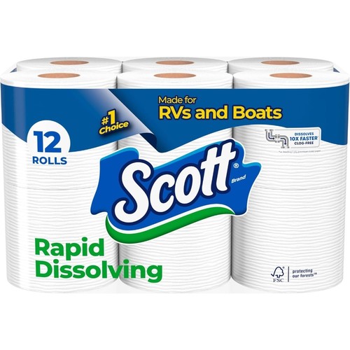 Rapid dissolving toilet paper - rapid-dissolving,