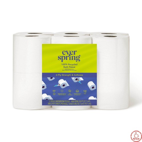 100 recycled toilet paper - 100%,