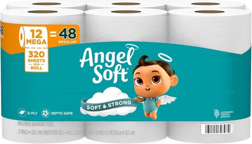 Toilet paper mega rolls - mega, =