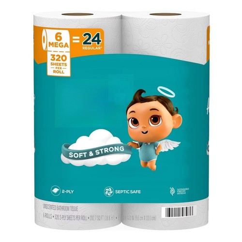 Soft toilet paper 6 mega - soft,