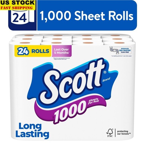 Rolls toilet paper 1000 - 24,