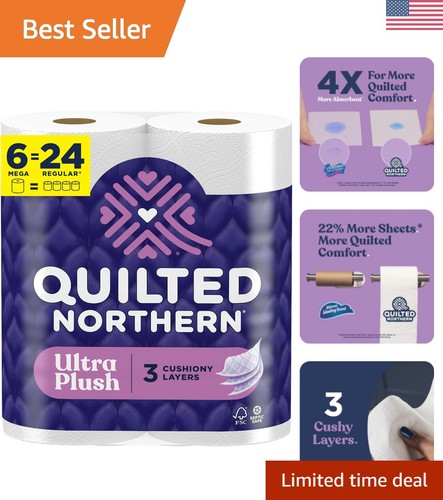 Ultra plush toilet paper - toilet, 6