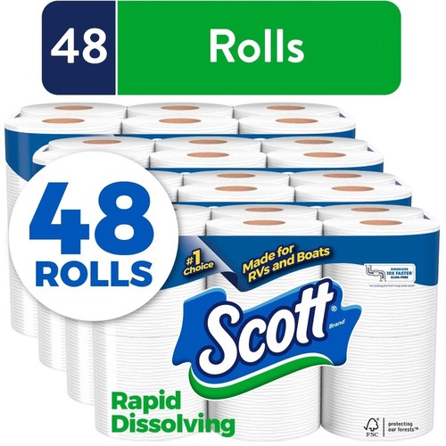 Rapid dissolving toilet paper - rapid,