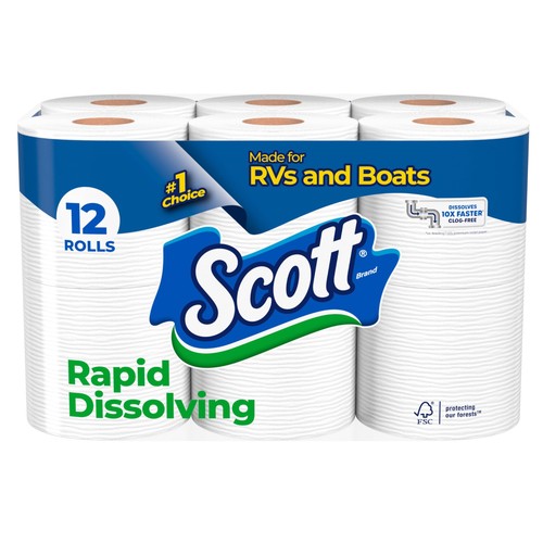 Rapid dissolving toilet paper - rapid-dissolving,