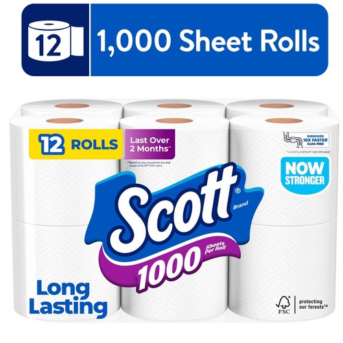 1000 toilet paper rolls - toilet, 12