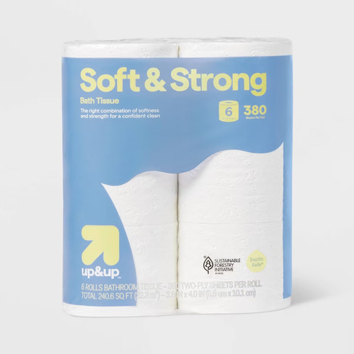 Soft strong toilet paper - "soft, &