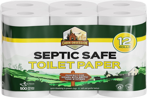 Septic safe toilet paper - septic, (12