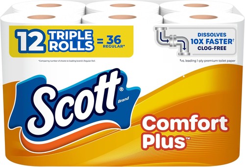 Toilet paper triple rolls - toilet, paper,