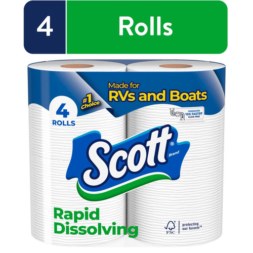 Rapid dissolving toilet - rapid-dissolving, paper