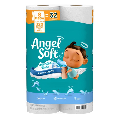 Toilet paper with fresh linen - with,