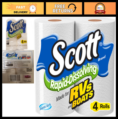 Rapid dissolving toilet - rapid-dissolving, paper