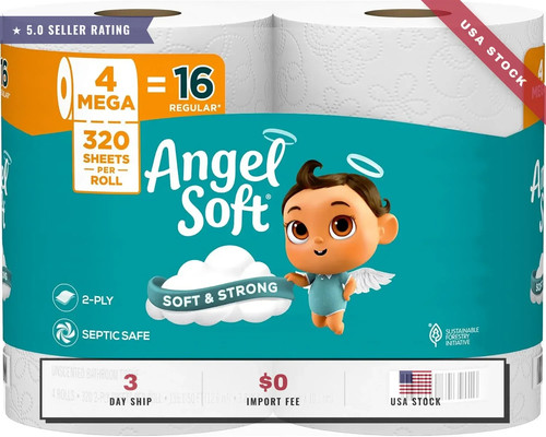 Toilet paper mega - paper,, rolls