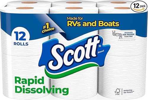 Rapid dissolving toilet paper - rapid-dissolving,